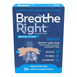 BESSER Atmen Breathe Δεξί ρινικό βύσμα μεγάλο μπεζ, 30 τεμ