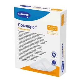 Επίδεσμος διαφανής μεμβράνης Cosmopor 10x12 cm αποστειρωμένος, 25 τεμάχια