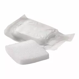 LIGASANO λευκός επίδεσμος 1x5x5 cm αποστειρωμένος, 10 τεμ