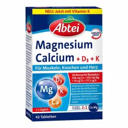 Abbey Magnesium Calcium + D + K δισκία, 42 τεμ