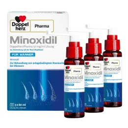 MINOXIDIL Διάλυμα DoppelherzPharma 50 mg/ml για άνδρες, 3X60 ml