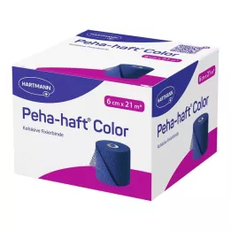 PEHA-HAFT Έγχρωμη ταινία στερέωσης χωρίς λάτεξ 6 cm x 21 m μπλε, 1 τεμάχιο