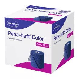 PEHA-HAFT Έγχρωμη ταινία στερέωσης χωρίς λάτεξ 8 cm x 21 m μπλε, 1 τεμάχιο