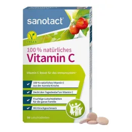 Παστίλιες 100% φυσική βιταμίνη C sanotact, 30 τμχ