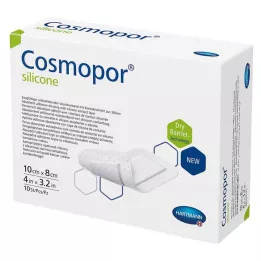 COSMOPOR επίδεσμος τραυμάτων σιλικόνης 8x10 cm, 10 τεμ