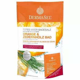 DERMASEL Dead Sea Bath Salt Orange &amp; Cedarwood, 1 P
