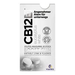Τσίχλα CB12 boost Eucalyptus white, 10 τεμ
