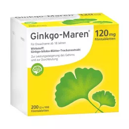 GINKGO-MAREN 120 mg επικαλυμμένα με λεπτό υμένιο δισκία, 200 τεμ