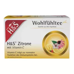 H&S Lemon with Vitamin C Filter Bags, 20X2,5 g