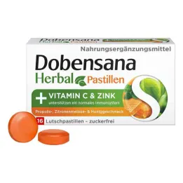 Dobensana Herbal Honey Vitamins C & Zinc Pastil.(16 τεμάχια)