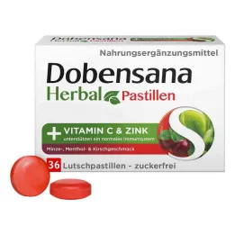 Dobensana Herbal Kirschgeschm.vit.c & Zinc Pastil.(36 τεμάχια)