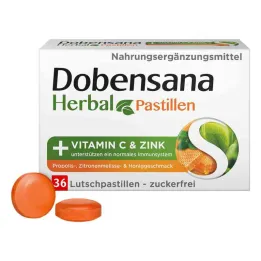Dobensana Herbal Honey Vitamins C & Zinc Pastil.(36 τεμάχια)