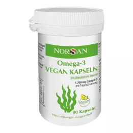 NORSAN Ωμέγα-3 vegan κάψουλες, 80 τμχ