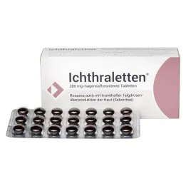 Ichthraletten® 200 mg δισκία για ροδόχρου ακμή, 168 τεμάχια