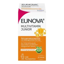 Μασώμενες ταμπλέτες Eunova Junior με γεύση πορτοκάλι, 100 τμχ