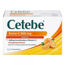 CETEBE Extra-C 600 mg μασώμενα δισκία, 30 τεμ