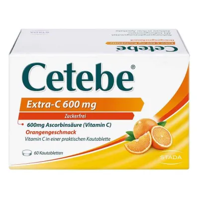 Cetebe Extra-C 600 mg μασώμενα δισκία, 60 τεμάχια