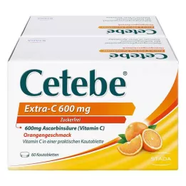CETEBE Extra-C 600 mg μασώμενα δισκία, 120 τεμ