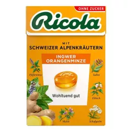 RICOLA Μπομπονιέρες μέντας o.Z.Box Ginger Orange, 50 γρ