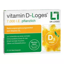 VITAMIN D-LOGES εβδομαδιαία αποθήκη βοτάνων 7.000 IU, 30 τεμ