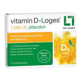 VITAMIN D-LOGES εβδομαδιαία αποθήκη βοτάνων 7.000 IU, 90 τεμ