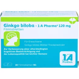 GINKGO BILOBA-1A Pharma 120 mg επικαλυμμένα με λεπτό υμένιο δισκία, 30 τεμ