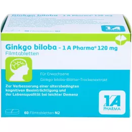 GINKGO BILOBA-1A Pharma 120 mg επικαλυμμένα με λεπτό υμένιο δισκία, 60 τεμ
