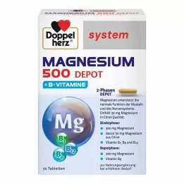 DOPPELHERZ Ταμπλέτες συστήματος Magnesium 500 Depot, 30 τεμ