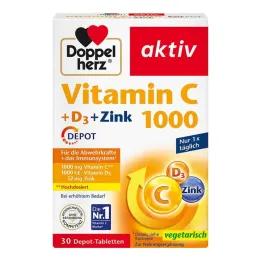 Doppelherz Vitamin C 1000 + D3 + Zinc Depot δισκία, 30 τεμ