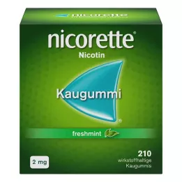 NICORETTE 2 mg τσίχλα φρέσκιας μέντας, 210 τεμ