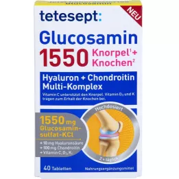 TETESEPT Glucosamine 1550 επικαλυμμένα με λεπτό υμένιο δισκία, 40 τεμ