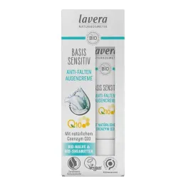 Κρέμα ματιών ευαίσθητη με βάση Lavera Q10, 15 ml