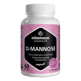 D-MANNOSE HOCHDOSIERT κάψουλες vegan, 60 τεμ