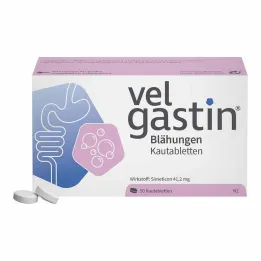 Μασώμενα δισκία Velgastin Flatulence, 50 τεμ