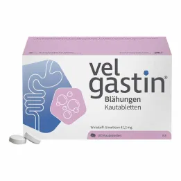 Μασώμενα δισκία Velgastin Flatulence, 100 τεμ
