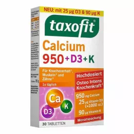 TAXOFIT Ταμπλέτες Calcium 950+D3+K, 30 τεμ