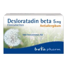 Desloratadine beta 5 mg επικαλυμμένα με λεπτό υμένιο δισκία, 100 τεμ