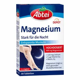 Tablet Abbey Magnesium Strong for the Night Depot, 30 τεμ