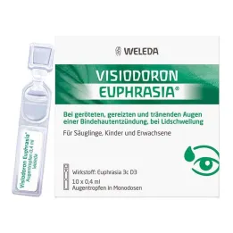 Οφθαλμικές σταγόνες Visiodoron Euphrasia σε μονοδόσεις, 10Χ0,4 ml
