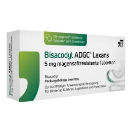 Bisacodyl ADGC® Laxans 5 mg γαστροανθεκτικά δισκία, 20 τεμ