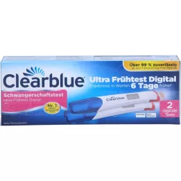 CLEARBLUE Εγκυμοσύνη Ultra early digital test, 2 τεμ