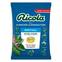 RICOLA σακουλάκι μενθόλη έξτρα δυνατά, 75 γρ
