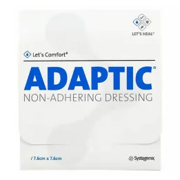 Adaptic 7,6x7,6 cm υγρός επίδεσμος τραυμάτων 3M 2012, 50 τμχ