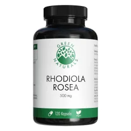 Green Naturals Rhodiola Rosea 500 mg κάψουλες υψηλής δόσης, 120 τεμ