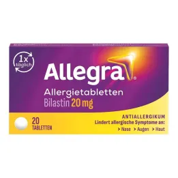 Ταμπλέτες αλλεργίας Allegra δισκία 20 mg, 20 τεμ