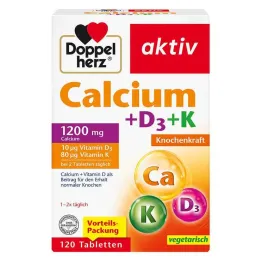 Ταμπλέτες Doppelherz Calcium + D3 + K, 120 τεμάχια
