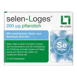 Selenium-Loges 200 μg φυτικά επικαλυμμένα με λεπτό υμένιο δισκία, 60 τεμ