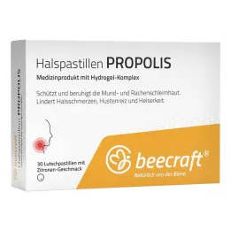 Beecraft Throat Lozenges Propolis, 30 τμχ