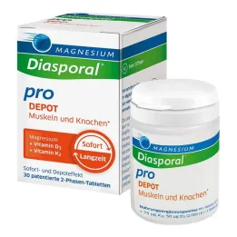 Ταμπλέτες Magnesium Diasporal pro D3 + K2 Depot Muscle + Bone, 30 τεμ