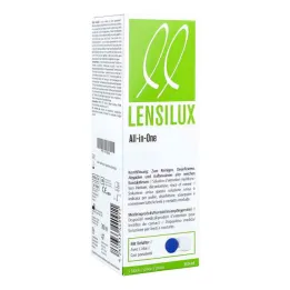 Lensilux All in One συνδυαστικό διάλυμα + δοχείο για λευκές επαφές, 360 ml